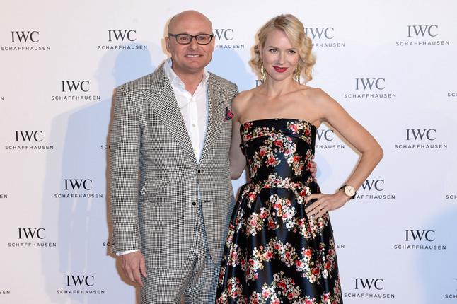 IWC万国表行政总裁乔祺斯（Georges Kern）先生与影星娜奥米・沃茨（Naomi Watts)