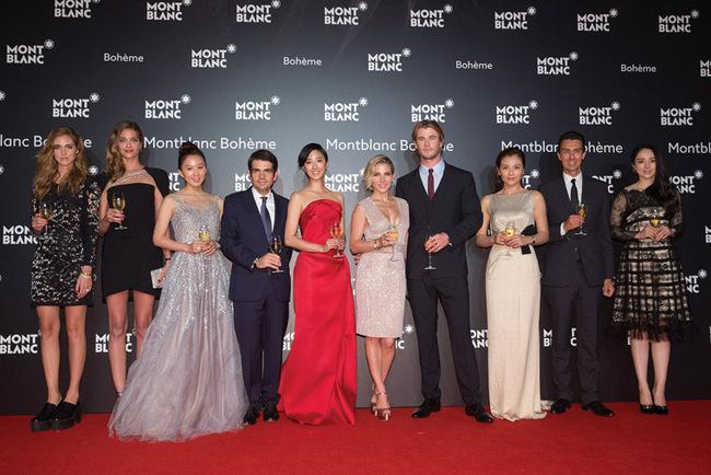 MONTBLANC于上海隆重庆祝全新Bohème系列发布国际巨星Chris Hemsworth、Elsa Pataky及桂纶镁出席发布全新女性腕表珠宝系列