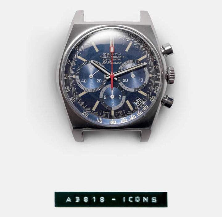 A3818：于1971年面世，因为曾经出现在品牌专书《ZENITH: Swiss Watch Manufacture Since 1865》的封面而被表迷称为”Cover Girl”