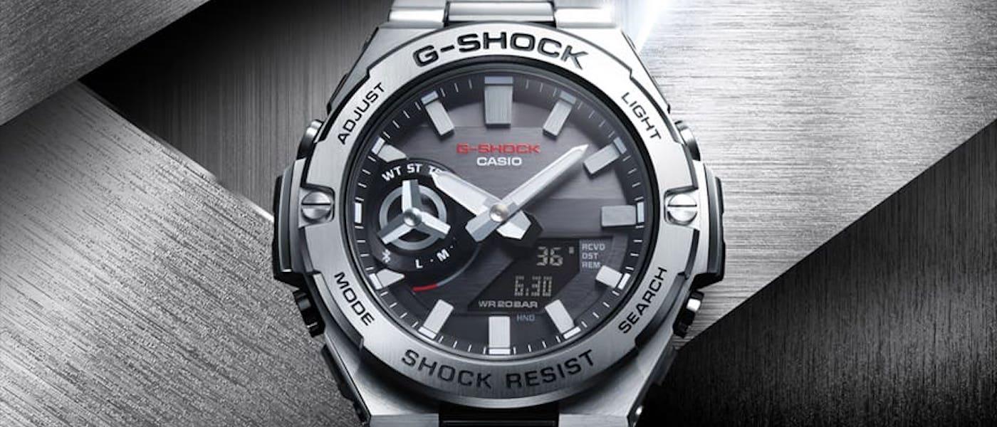 G-SHOCK G-STEEL系列最轻薄作品诞生GST-B500不锈钢表壳搭炼带多款齐发